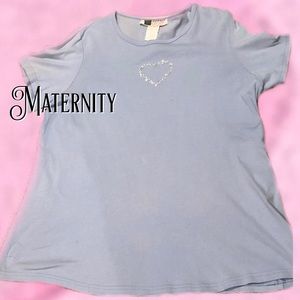 Maternity periwinkle tee